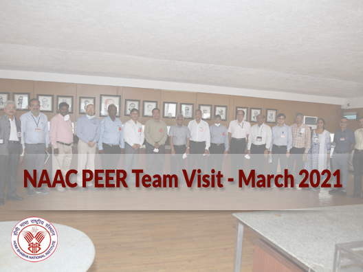  NAAC PEER Team Visit - March 2021